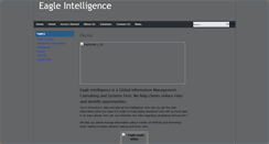 Desktop Screenshot of eagleintelligence.com